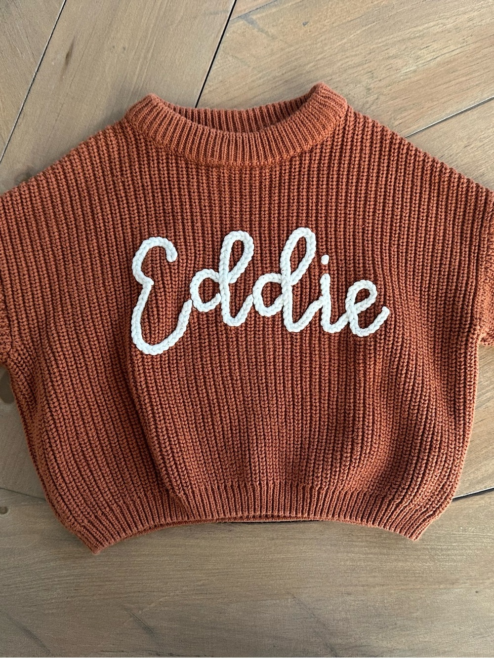 Baby name sweater- Eddie